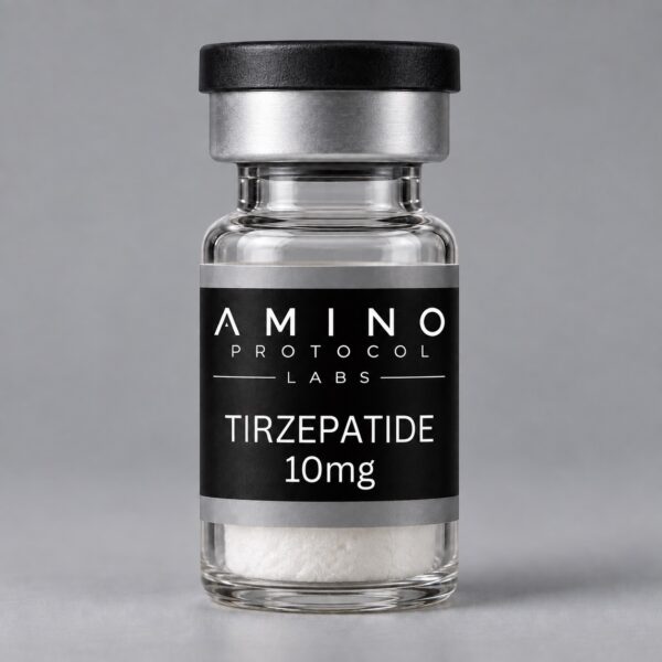 Tirzepatide 10mg illustrative APL vial mockup