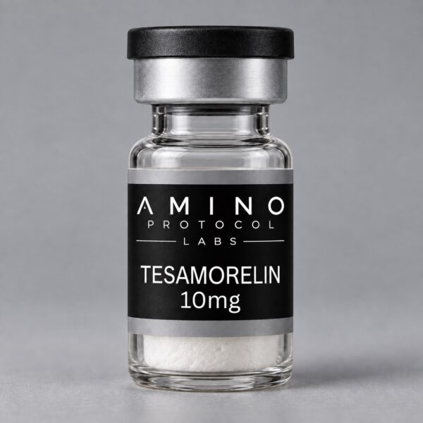 Tesamorelin 10mg illustrative APL vial mockup
